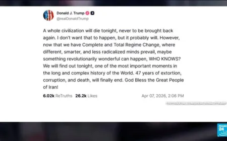 Trump warns a 'whole civilization will die tonight' if a deal with Iran isn't reached