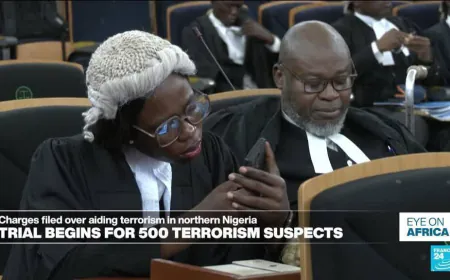 Nigeria begins trial of 500 terrorism suspects