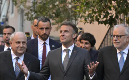 Macron set for first meeting with Pope Leo amid calls for peace in Middle East