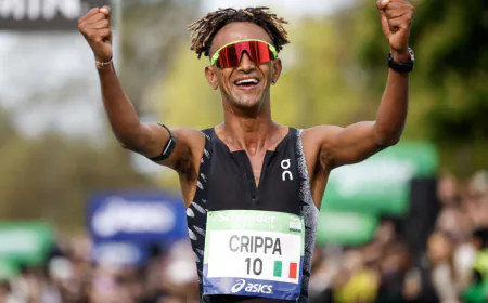Italy's Crippa wins Paris marathon as Ethiopia's Demise sets new women's record