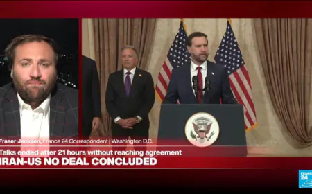 US and Iran end 21-hour ceasefire talks without agreement before Vance departs Pakistan