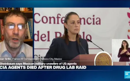 Sheinbaum weighs sanctions on Chihuahua state after CIA agents died after drug lab raid in Mexico