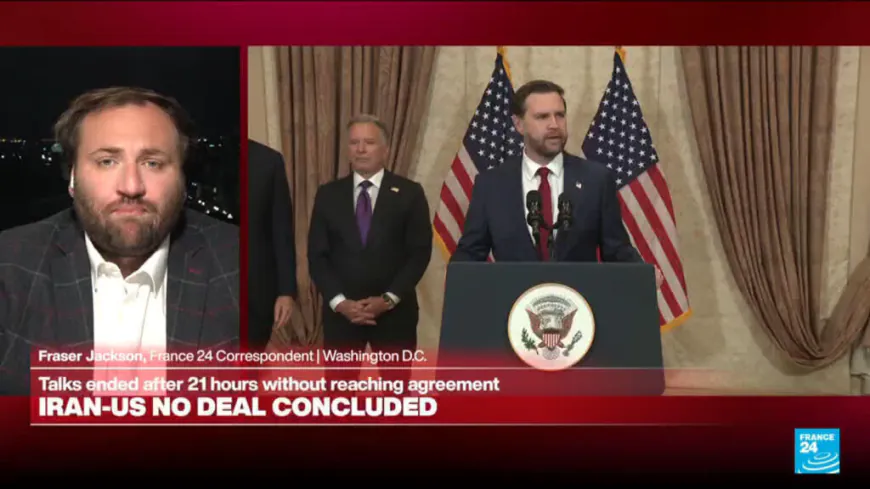 US and Iran end 21-hour ceasefire talks without agreement before Vance departs Pakistan