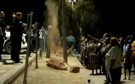 Australian Indigenous protesters and police clash over arrest of suspected killer of 5-year-old girl