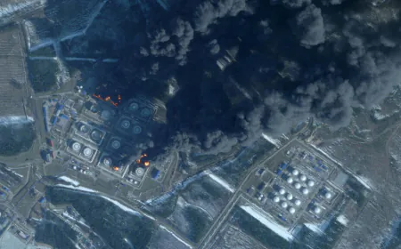 Ukrainian drones strike Russia's Primorsk oil port
