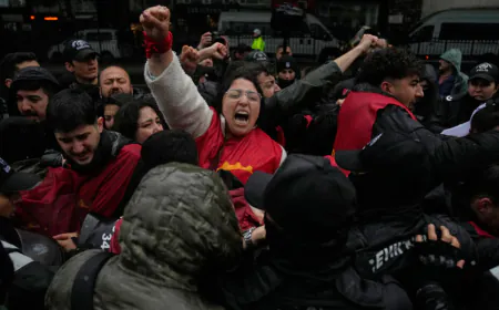 The week in pictures: May Day marches, King Charles in Bermuda and Mali's rebel push