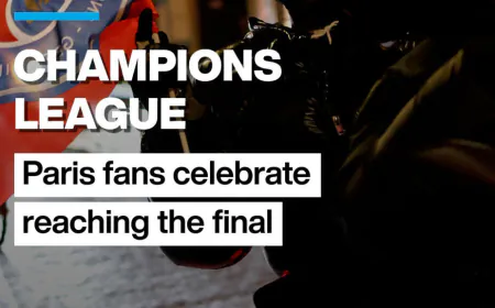 ⚽ Champions League: Paris fans celebrate reaching the final