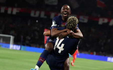 Ousmane Dembélé named player of the year in France for second straight year