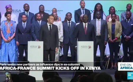France woos Anglophone Africa at a summit in Kenya
