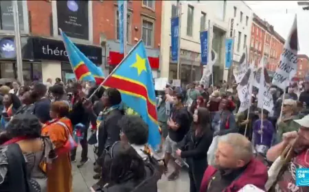 Dublin demands justice for Congolese man dead after being restrained by security guards