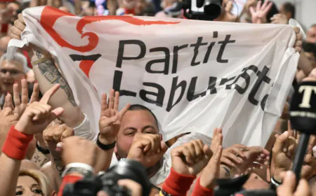 Malta's Labour party wins historic fourth term amid Mideast crisis