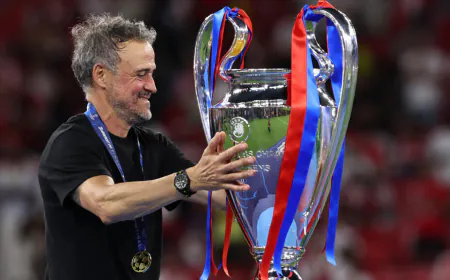 Luis Enrique hails 'even bigger' win as PSG retain Champions League title