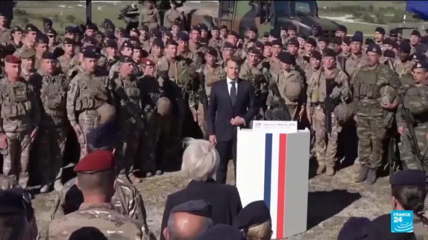 President Macron attends Orion 26 excerices