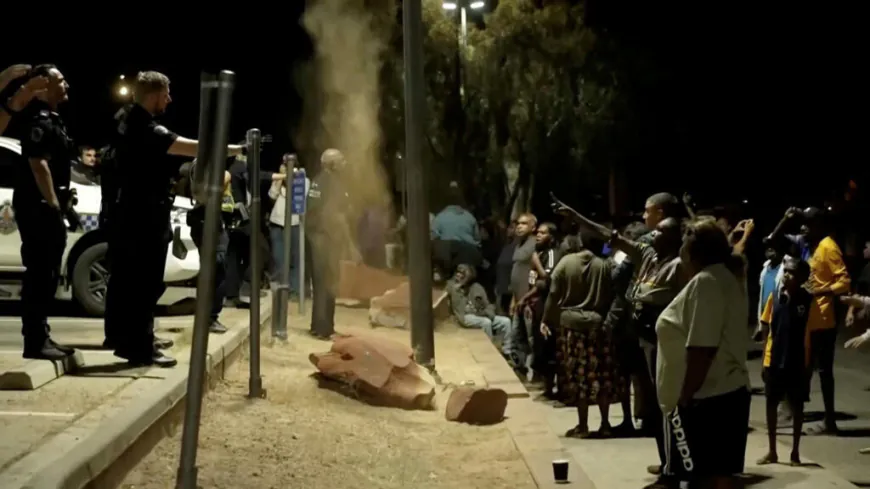 Australian Indigenous protesters and police clash over arrest of suspected killer of 5-year-old girl