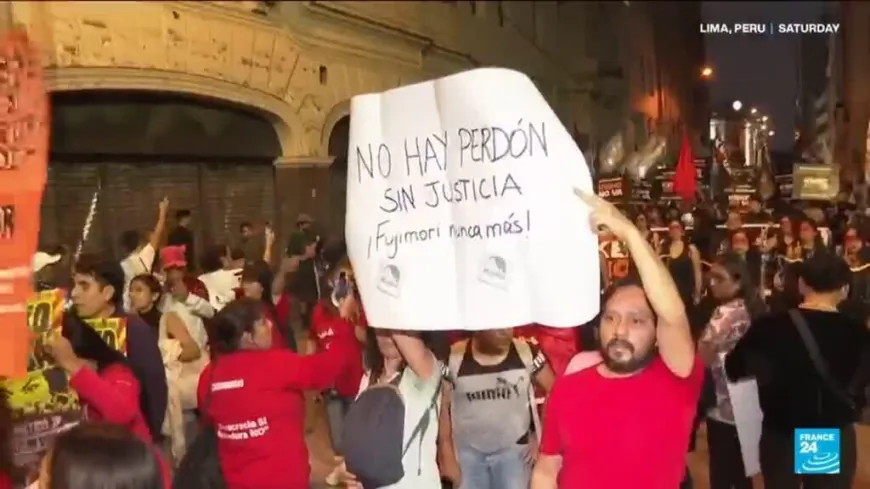 "Fujimori never again!" Protesters fill streets of Lima ahead of Peru presidential elections