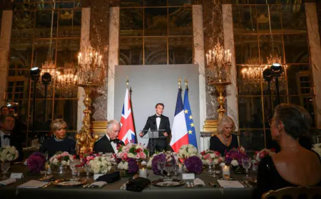 Ahead of Trump's dinner at Versailles, a look at its previous guests over the decades