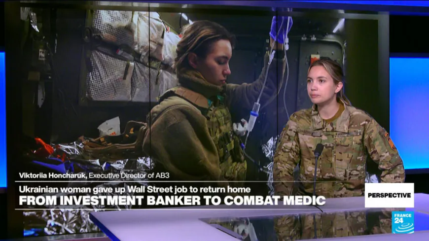 Ukraine's Viktoriia Honcharuk: From Wall Street banker to combat medic
