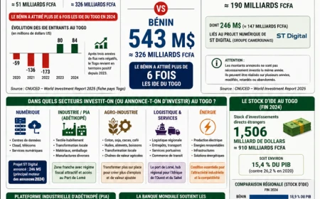 Investissements au Togo : qui met réellement son argent dans le pays et où vont les milliards ?